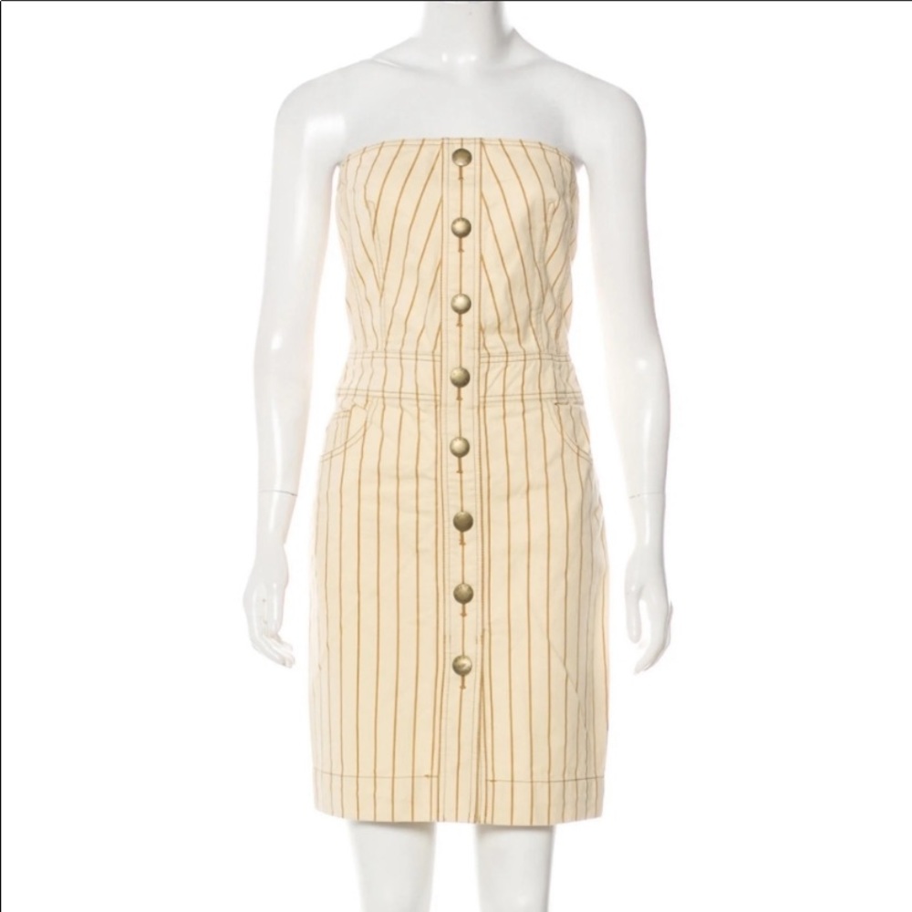 Marc Jacobs Striped Strapples Dress - Picture 2 of 11